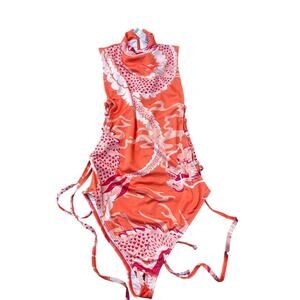 ASOS Abstract Print One Piece Swimsuit Size 6 (Small Mark)